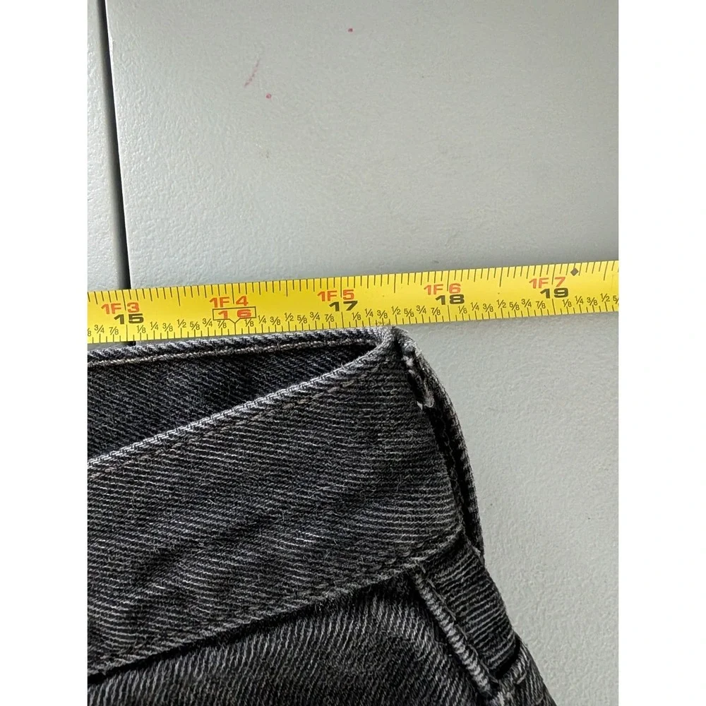 Vintage Levi's 505XX Regular Fit Men's Straight Jeans Size 36x34 Black Dark Wash